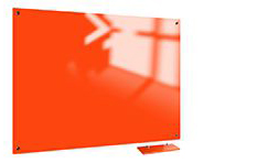 Whiteboard Glas Bright Orange
