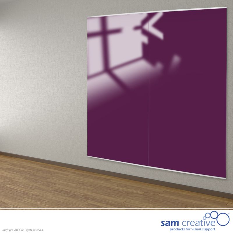 Whiteboard Glas Wandpaneel Purple 100x200 cm