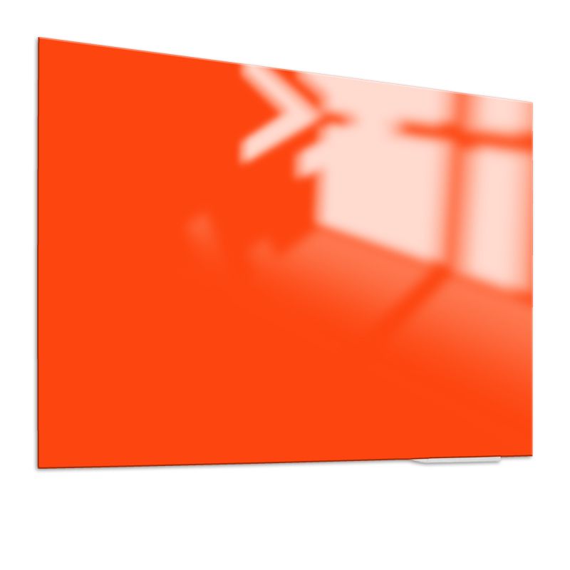 Whiteboard Glas Elegance Bright Orange 120x180 cm