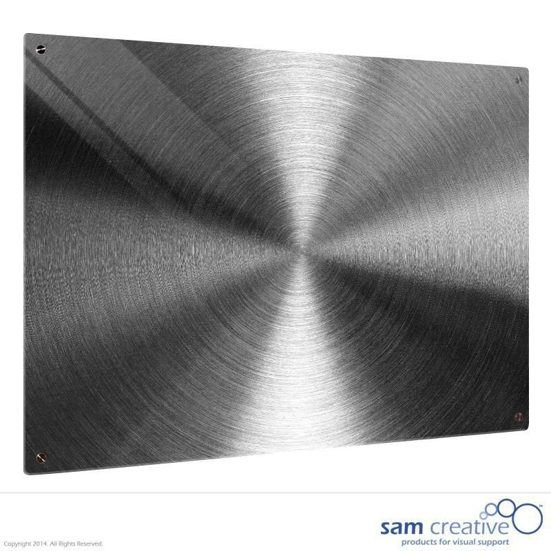 Glassboard Solid Ambience Steel 90x120 cm