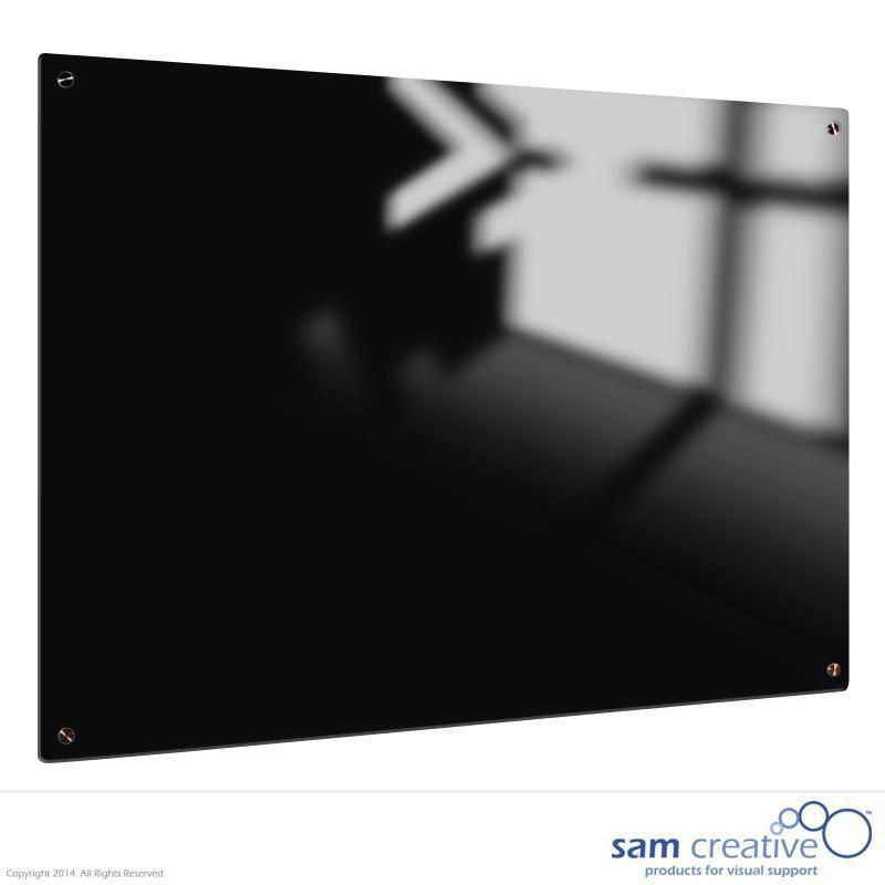 Whiteboard Glas Solid Black Magnetic 120x150 cm