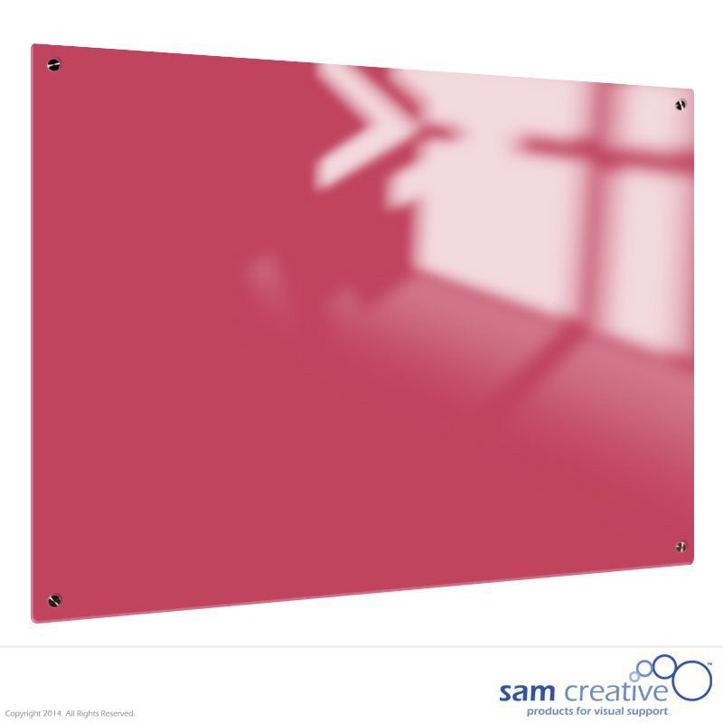 Whiteboard Glas Solid Candy Pink 100x200 cm