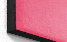 Candy pink, schwarzes Profil