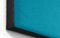 Eis blau, schwarzes Profil