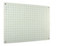 Whiteboard Glass Grid Pattern