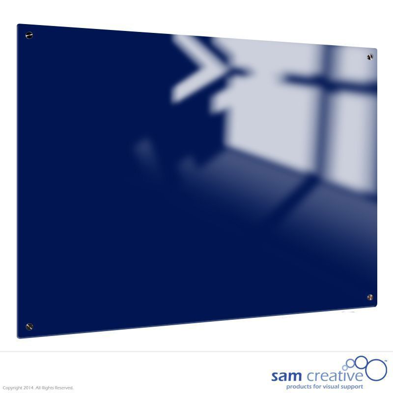 Whiteboard Glas Solid Marine Blue 45x60 cm